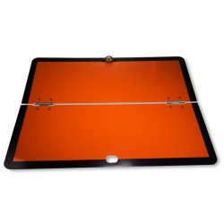 vertical folding hazchem plate
